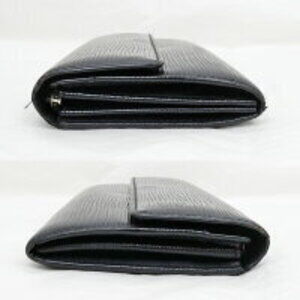 Louis Vuitton black Epi leather long flap wallet